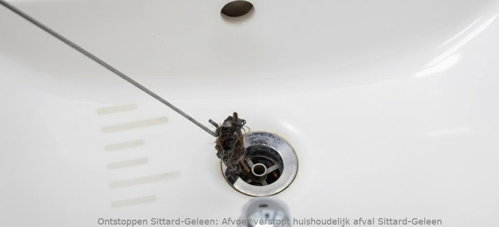Afvoer verstopt huishoudelijk afval Sittard-Geleen