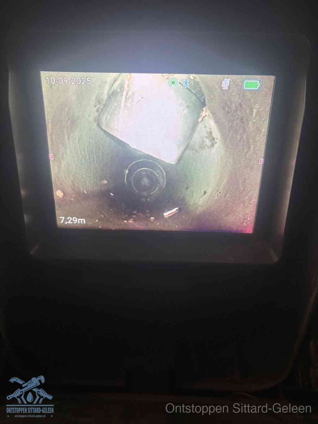 Rioolverzakking camerabeeld in Sittard-Geleen